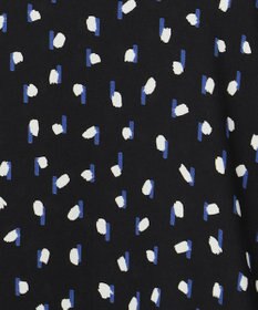 ICB L 【先行予約・WEB限定カラーあり】BackSatinAmunzen 5分袖バンドカラーブラウス