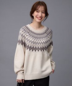 ANY 【洗濯機可能】フェザー求心ニット