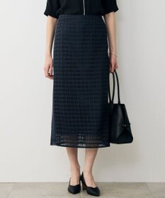 ICB グリッドパターンレース スカート