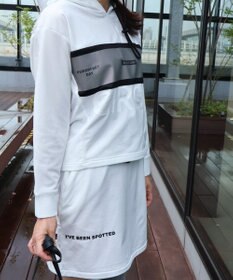 PW CIRCULUS 【WOMEN】【洗える/軽量】裏毛 ロゴ スカート ゴルフウェア レディース