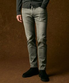 JOSEPH ABBOUD 【サスティナブル/JAPANファブリック/ストレッチ】オゾンハイパワー デニム ライトグレー系