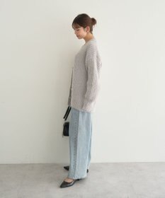 earth music&ecology 【予約】カラーミックスシャギーカーディガン