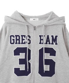 WEGO ナンバリングビッグジップパーカー