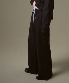 WEGO 【ウエストゴム】スウェットフレアパンツ