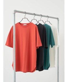 earth music&ecology ラウンドヘムルーズＴ（汗じみ防止）