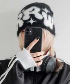 WEGO シャギーキラキラロゴニットキャップ