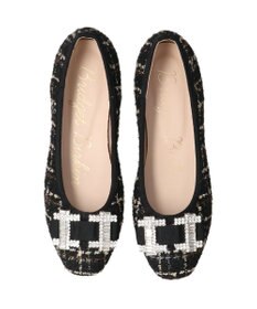 Bridget Birkin 【Bridget Birkin】スクエアビジューフラットシューズ