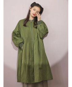 Green Parks ■ＥＳＣＡＲ　ピンタックミリタリーロングコート