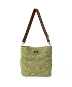 IBIZA ラフィア　ショルダーバッグ（草木染め）