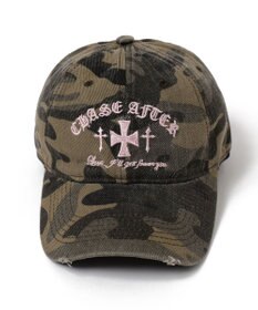 WEGO クロス刺繍カモフラキャップ