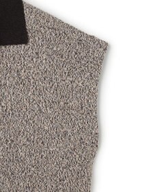 BEIGE， AGATE / バイカラー スキッパーニット