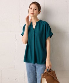 組曲 【WEB限定】ライトジョーゼットスキッパー ブラウス