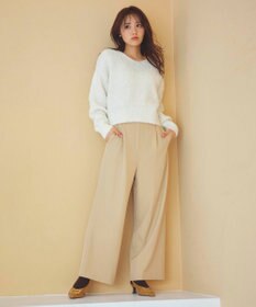 Feroux 【洗える】リボンヤーン プルオーバーニット