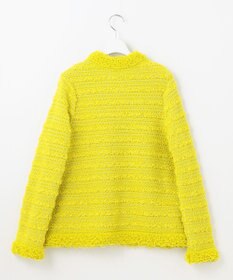 自由区 【カトリエムブーケ】Tweed melange フリンジジャケット