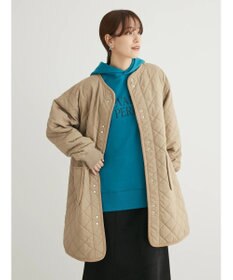 Green Parks キルティングミドル丈コート