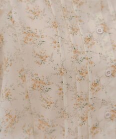 Tiaclasse 【小倉優子さん着用・洗える】フレアスリーブ柄ワンピース