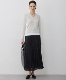 ICB L シンセティックフルニードル Vネックニット