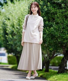 Tiaclasse 【新色追加】スエードポンチプリーツスカート