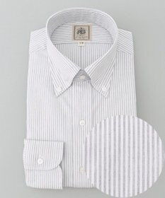 J.PRESS MEN 【Single Needle Tailoring / 形態安定】メランジカラーストライプ シャツ/B.D.
