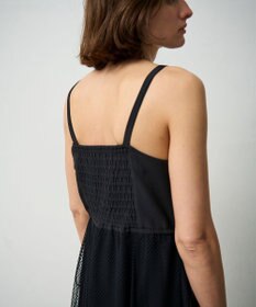 GRACE CONTINENTAL メッシュコンビキャミワンピース