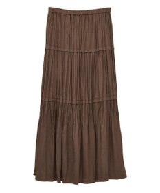 YECCA VECCA ランダムプリーツサテンマーメイドスカート