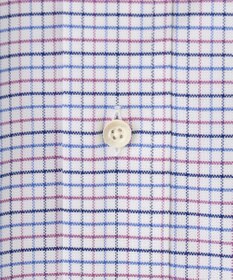 J.PRESS MEN 【WEB・一部店舗限定】オックスフォードトリプルカラーチェック 半袖シャツ/B.D