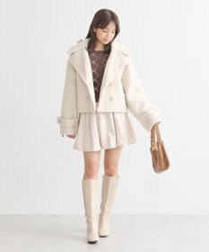 earth music&ecology シャギーショートコート