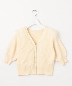 Feroux 【美人百花7月号掲載】チュールコンビパフスリーブ ニット