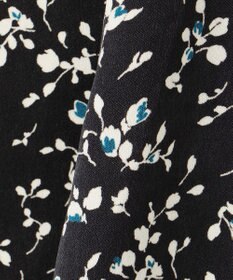 J.PRESS LADIES S 【洗える】ピーチサテン フラワープリント スカート