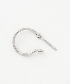 TOCCA 【WEB限定】PETAL HOOP PIERCED EARRINGS プラチナ ピアス