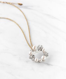 TOCCA BOUQUET BROOCH NECKLACE 2WAY ブローチネックレス