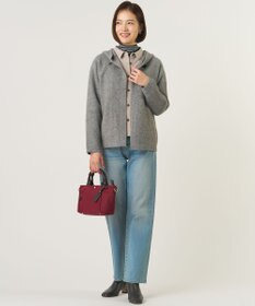 J.PRESS LADIES S 【レイヤードスタイルに】カシミヤシルク シアーリブ ボーダー タートル カットソー