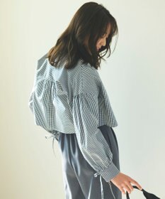 Feroux 【ONWARD CROSSET MAG掲載・2WAY】リボンクロップド シャツ