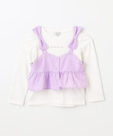 ANY KIDS キャミソール付き 長袖Tシャツ