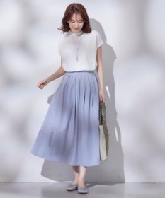 ANY 【ウエストゴム】タフタフレアスカート