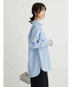 Green Parks 胸元ポケットイージーケアストライプシャツ
