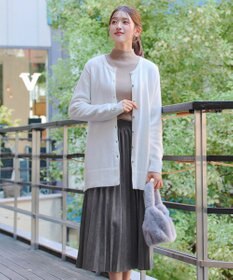 Tiaclasse 【新色追加】スエードポンチプリーツスカート