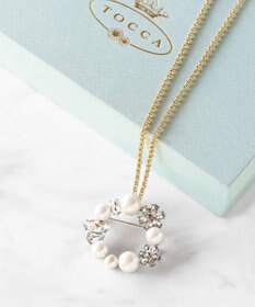 TOCCA BOUQUET BROOCH NECKLACE 2WAY ブローチネックレス