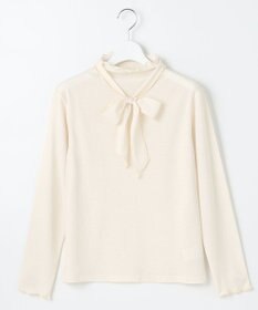 Feroux 【2WAY・洗える】リボンタイシアータートル カットソー