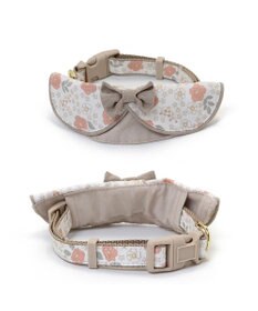 PET PARADISE 花柄 襟付首輪 おしゃれ 【Ｓ】 小型犬