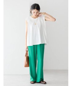 AMERICAN HOLIC 接触冷感バックフレアノースリーブプルオーバー