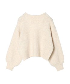 earth music&ecology ラメスラブニットカーディガン