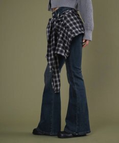 WEGO フェイクスリーブフレアデニム