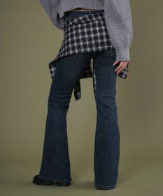 WEGO フェイクスリーブフレアデニム