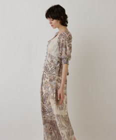 GRACE CONTINENTAL スカーフプリントドレス