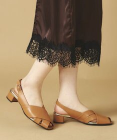 Dominic3 クロスベルト バックストラップ レザーサンダル