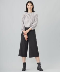 J.PRESS LADIES ストライプジャージー モックネック カットソー