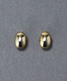 Phoebe 【ピアス見えシリーズ/金属アレルギー対応】オーバルフープスナップイヤリング　ゴールド