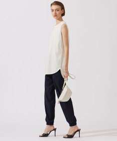 ICB L 【接触冷感・洗える】コンパクトスムース ノースリーブTシャツ