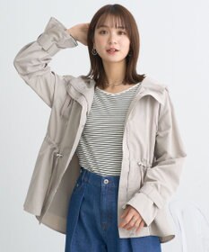 earth music&ecology ドロストペプラムマウンテンパーカー